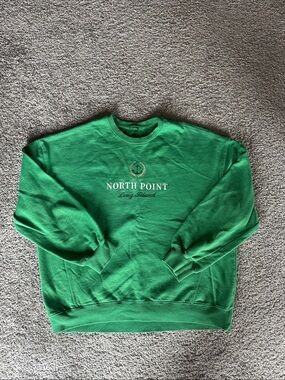 Garage - unisex Long Island green Crewneck Sweatshirt - size medium
